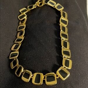 Elegant Gold and Black Women's Necklace